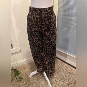 Corduroy cheetah pants